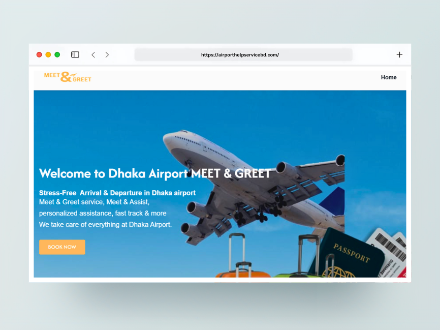 Airport Meet & Greet Service Website
