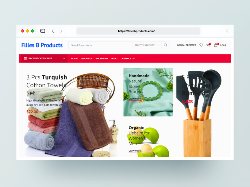 USA Targeted Ecommerce Website